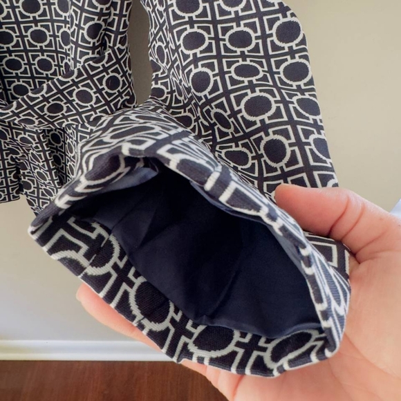 Le Suit Blazer Jacket Womens Size 4 Blue White - Picture 11 of 15